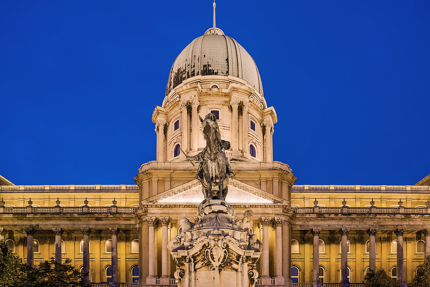 Buda Castle building at blue hour #40
