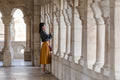 Tourist taking photos from Fisherman's Bastion #84