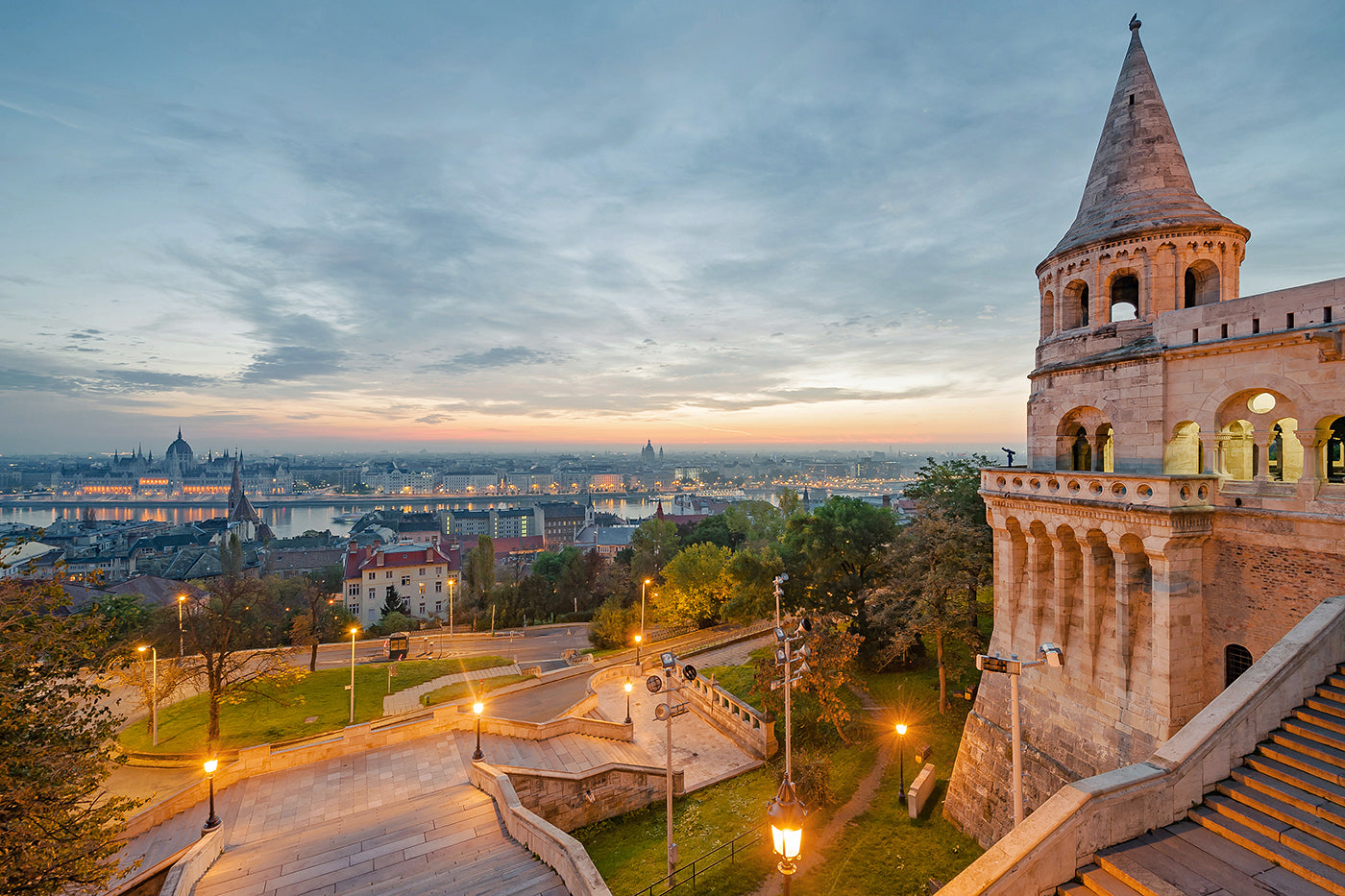 View from the Fisherman's Bastion at dawn #113