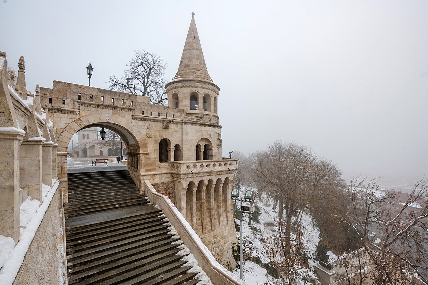 Foggy Fisherman's Bastion in winter #127