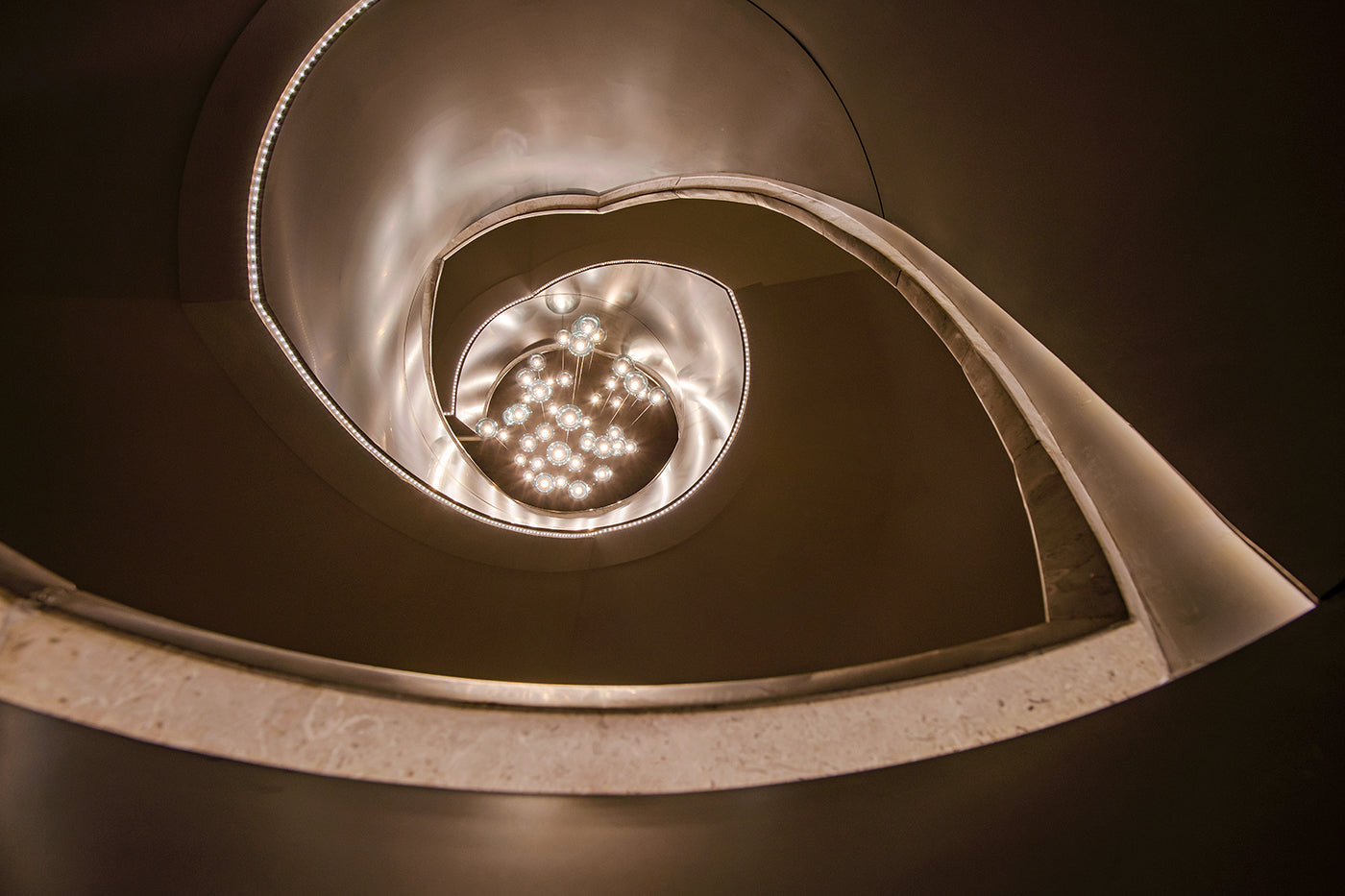 Spiral staircase in the Peace Hotel #151
