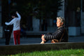 The first rays of spring sunshine on Madách Square #248