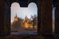 Foggy Vajdahunyad Castle in winter #353