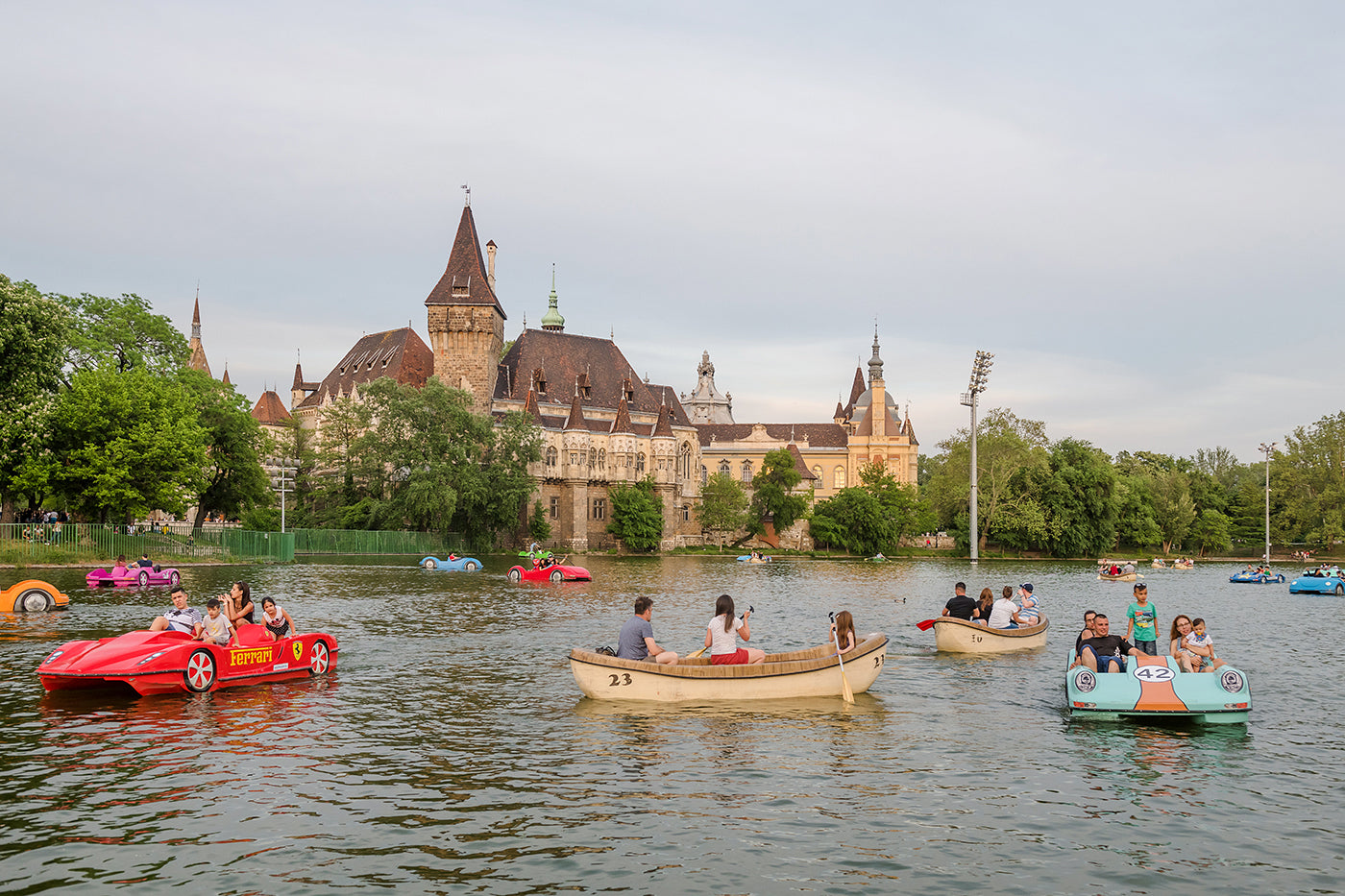 Boaters on the City Park Lake #393