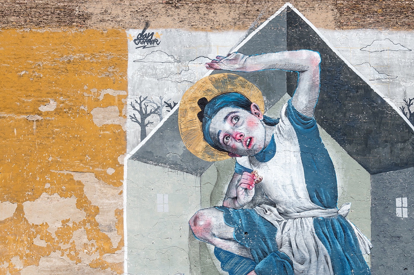 Budapest – Mural in Kertész Street | Fine Art giclée photo print and wall art