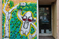 Street art on Király Street #448