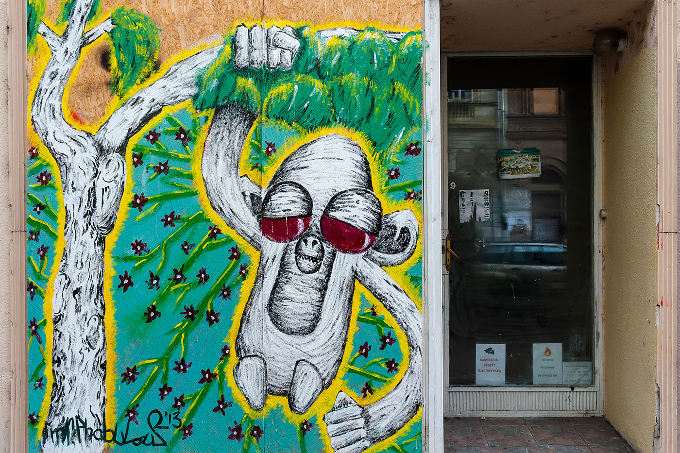 Street art on Király Street #448