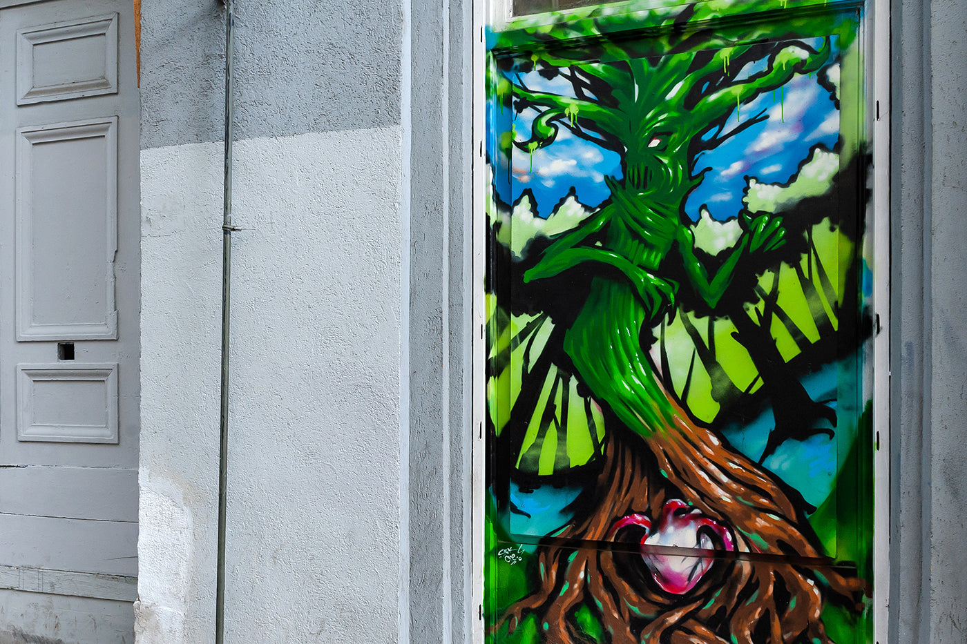 Street art on Király Street #449