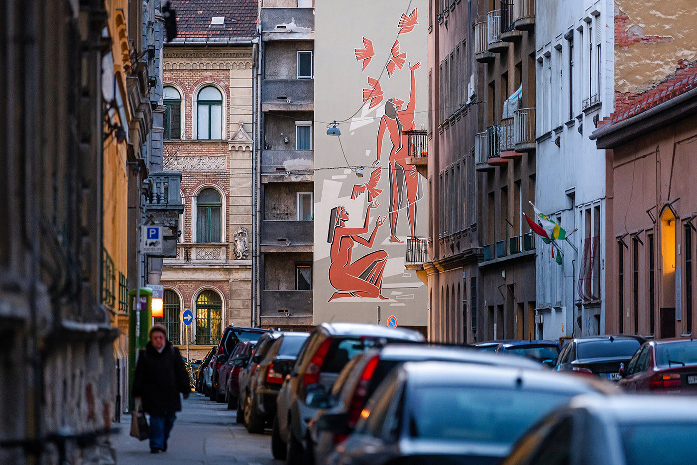 Falfestmény a Mindszenty téren #453