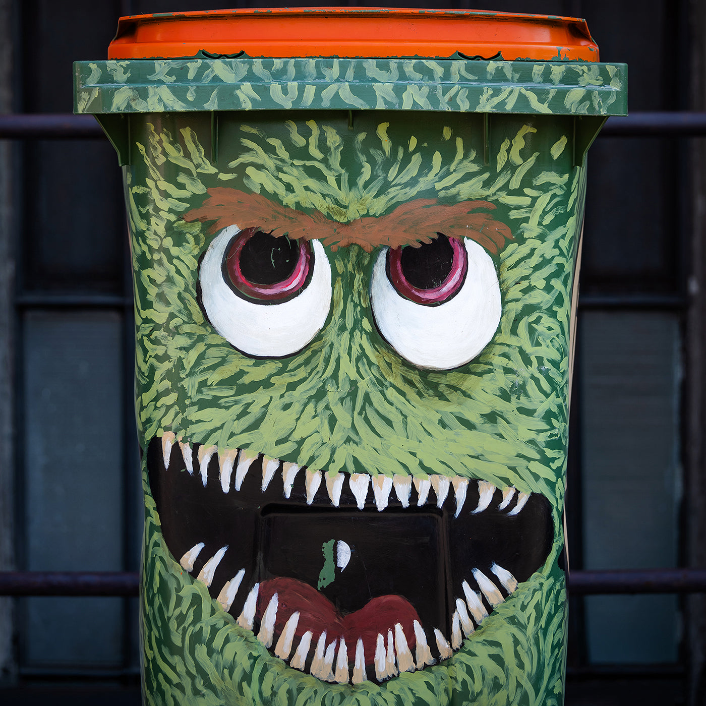 Street art on a trash can #497