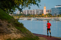 Evening run on Margaret Island #547