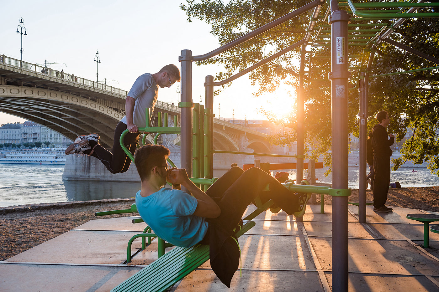Street workout on Margaret Island #555