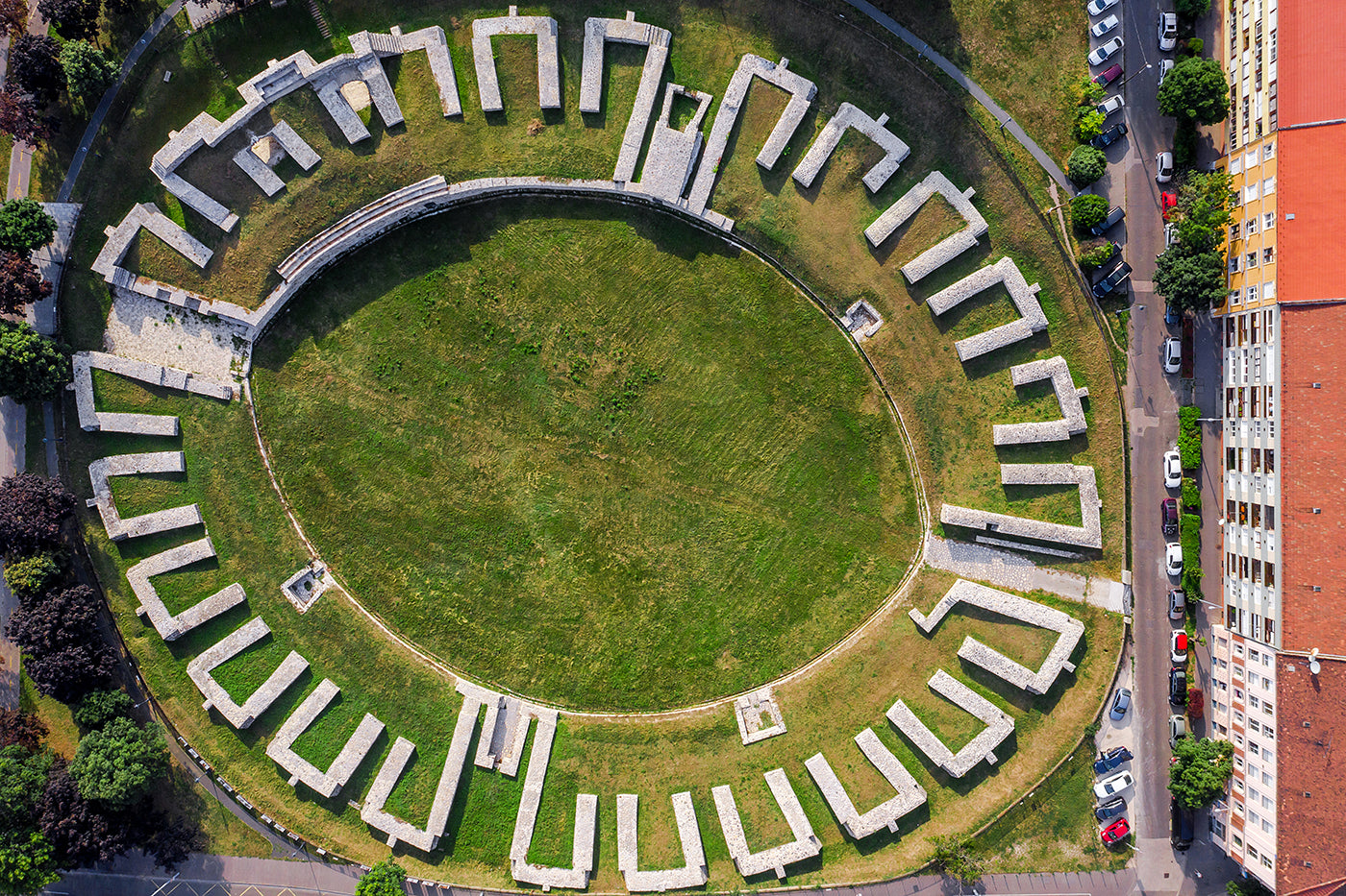 Óbudai amfiteátrum drónnal #616
