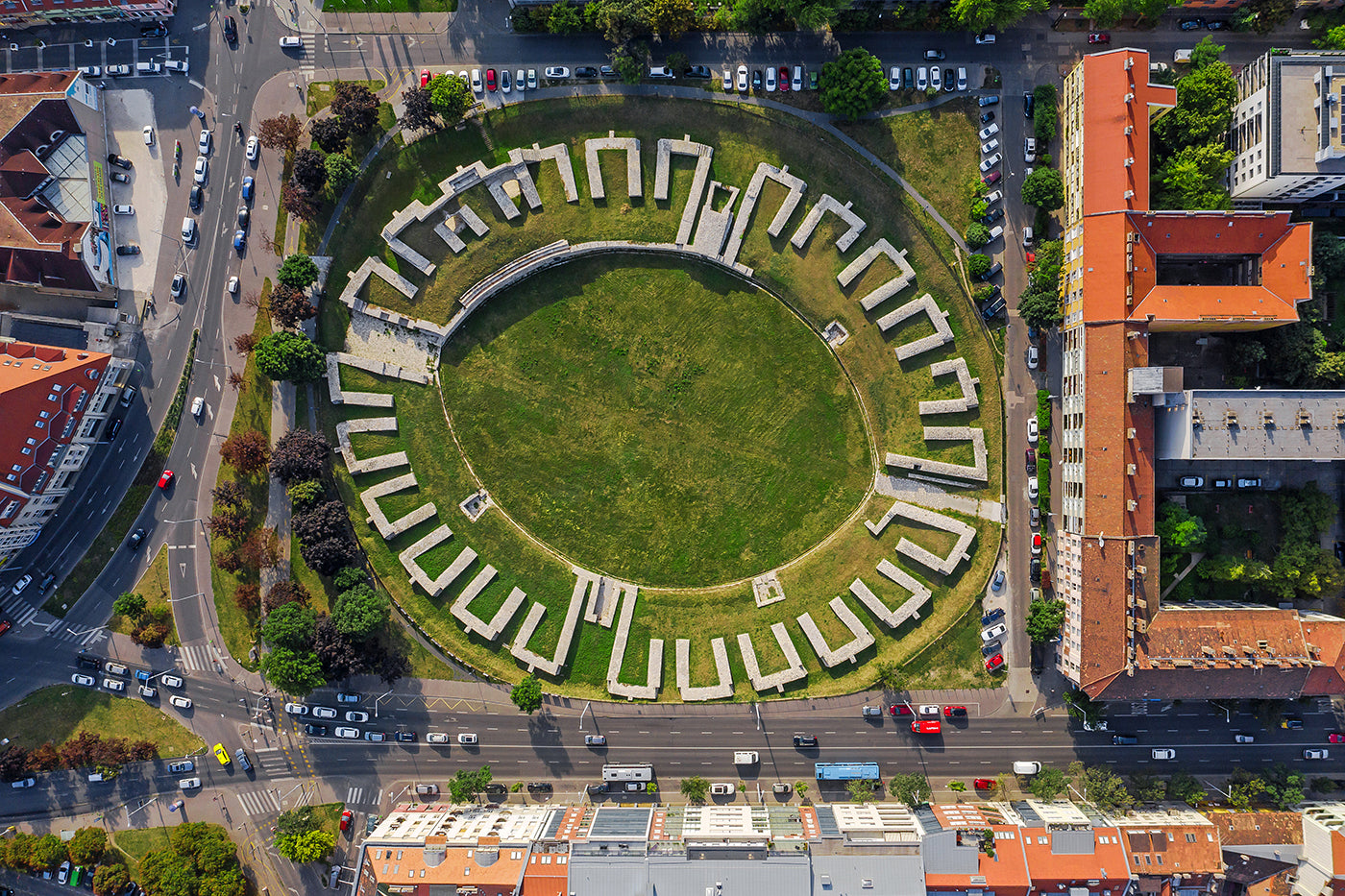 Óbudai amfiteátrum drónnal #617