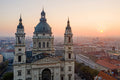 Basilica at sunrise with drone #621