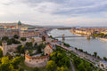 Buda Castle in summer with drone #650