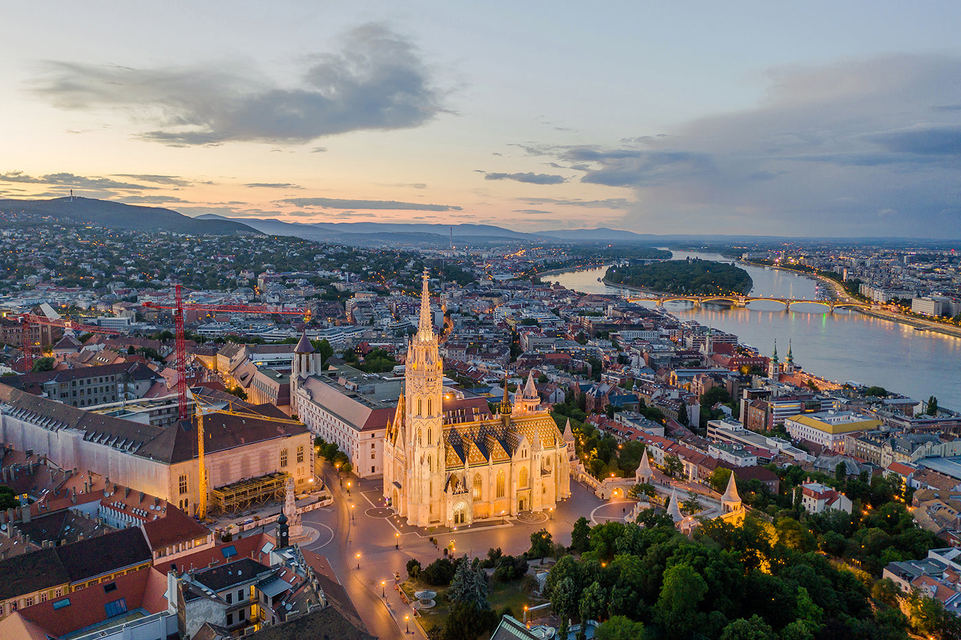 Mátyás templom és Budapest drónnal #668