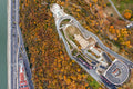 Autumn Gellért Hill from above with drone #690
