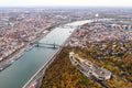 Budapest autumn view with drone #691
