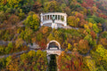 Gellért Hill in autumn with drone #699