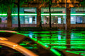 Green lights on Margit Boulevard after rain #742