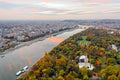 Autumn Margaret Island with drone #781