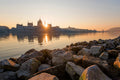 Parliament from the Danube bank at sunrise #804