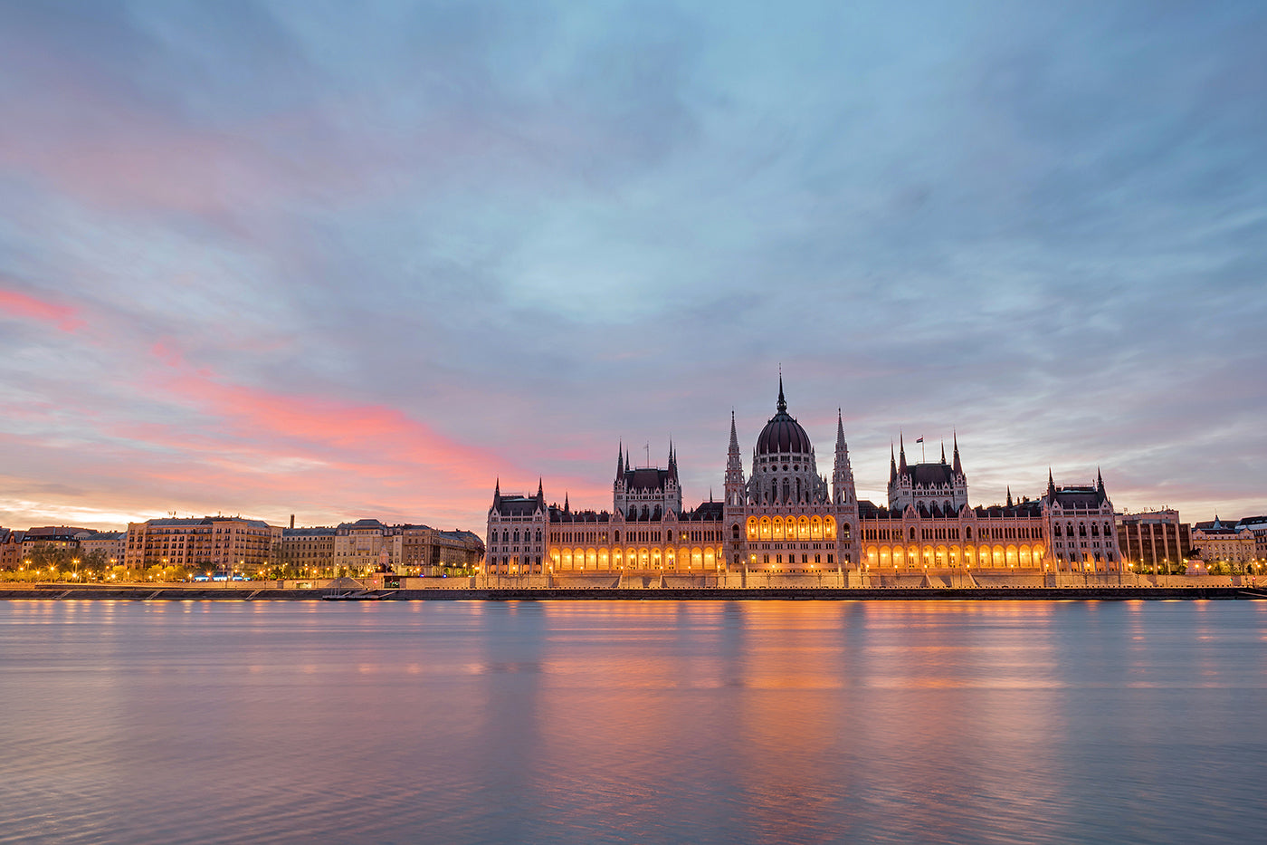 Parliament from the Buda side at sunrise #893