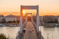 Elizabeth Bridge from Gellért Hill at sunrise #1067