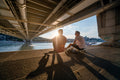 Relaxation under the Elizabeth Bridge #1076