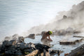 Bather in the outlet of the Gellért Baths #1122