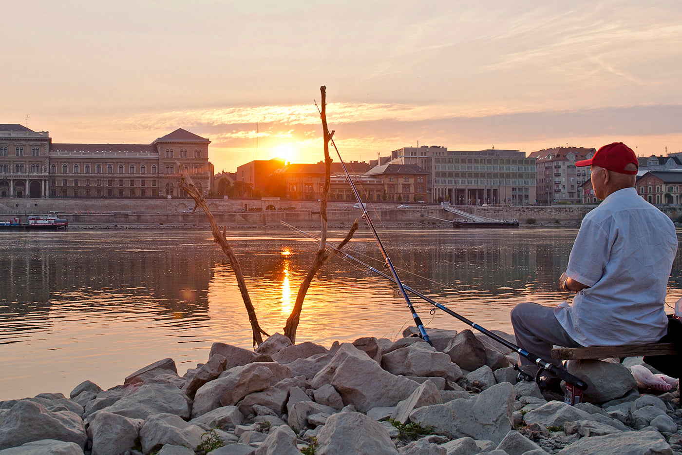 Fisherman on the Danube Bank #1137