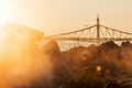 Szabadság híd a Dunapartról napkeltekor #1156