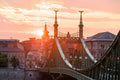 Liberty Bridge at sunrise from the Buda side #1175