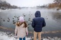 Children in the City Park in winter #1211