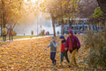 Family in the City Park in autumn #1224