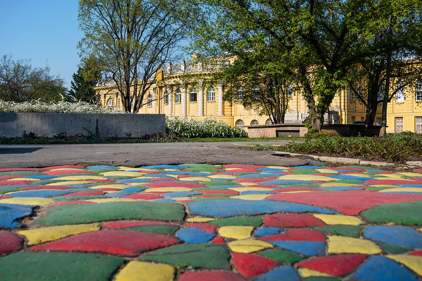 Colorful sidewalk in the City Park #1246