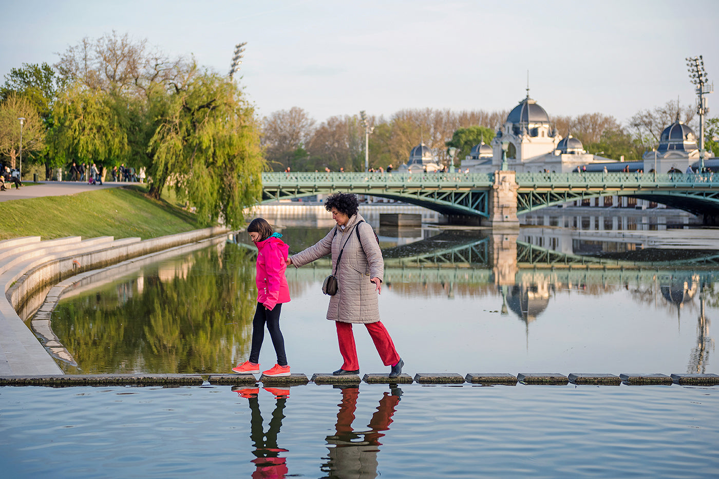 Crossing the City Park Lake #1256