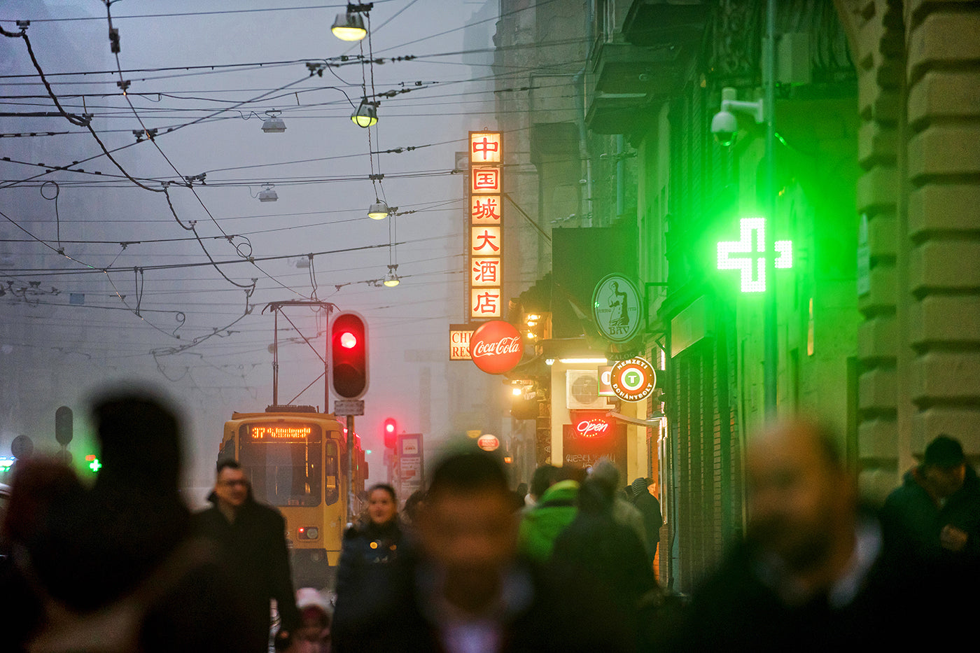 People's Theatre Street on a foggy evening #1288