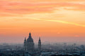 Basilica from Buda Castle at sunrise #1388