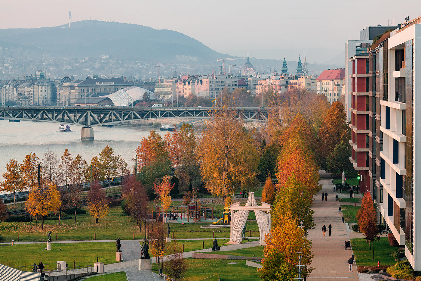 Budapest látképe a Rákóczi híd felől #1396
