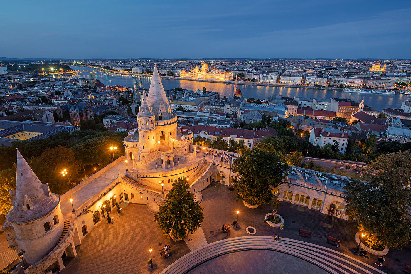Budapest view from the top of the Hilton #1401