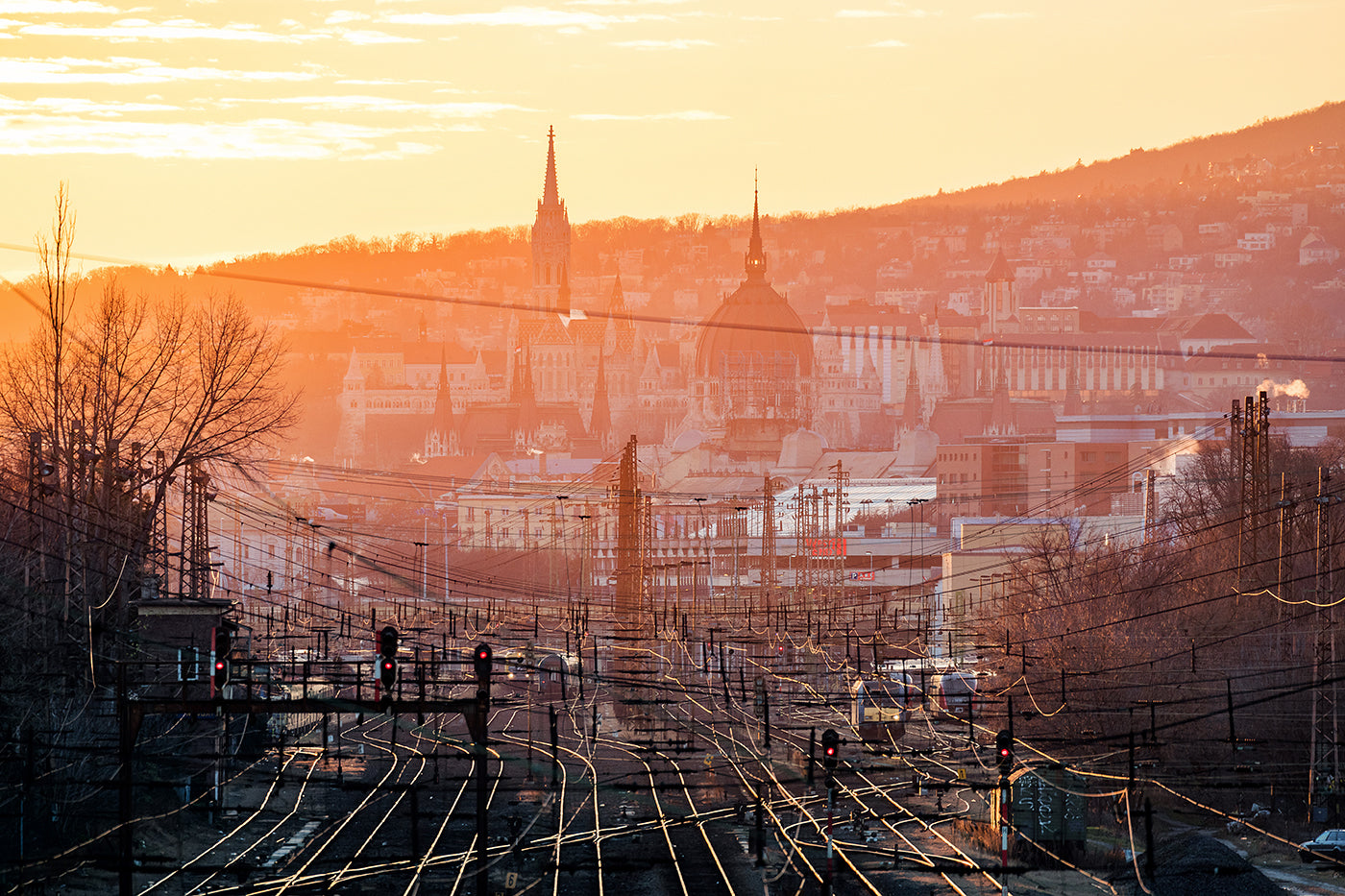 Budapest látképe a Kacsóh Pongrác úti felüljáró felől #1406