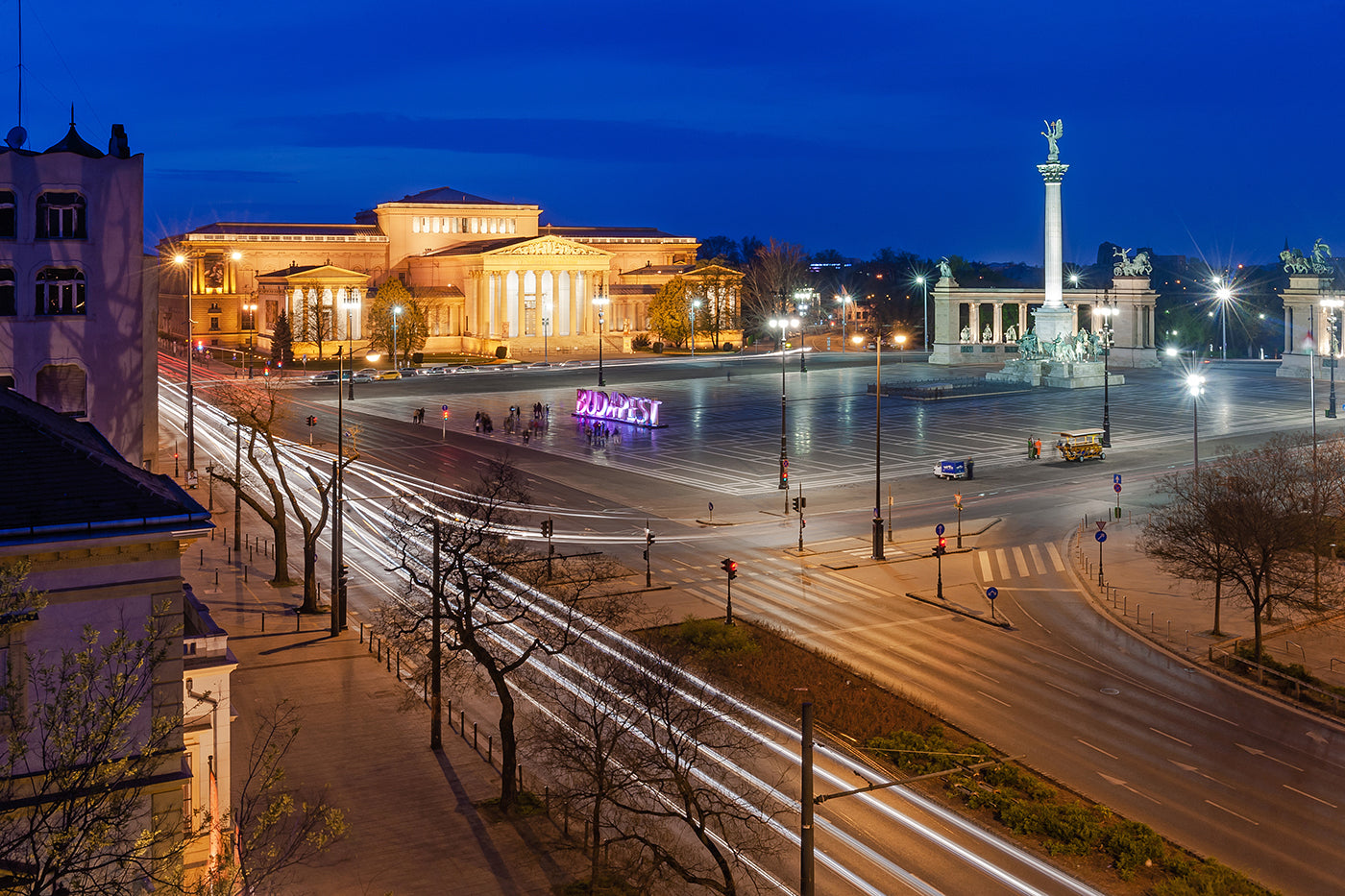 Hősök tere a Mirage Hotel teraszáról #1438