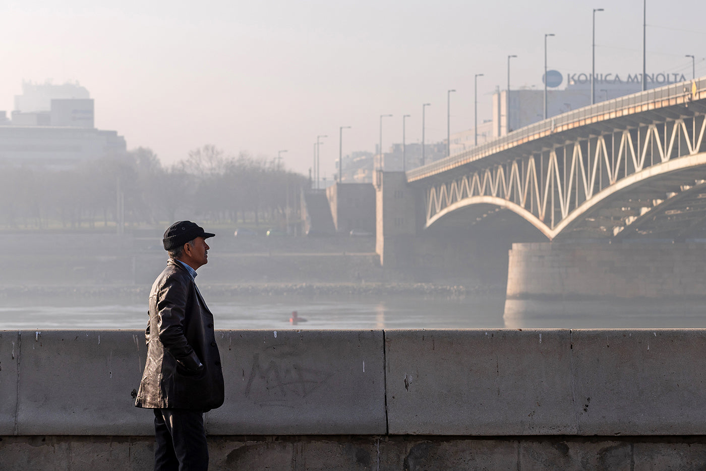 Ködben merengés a Petőfi hídnál #1608