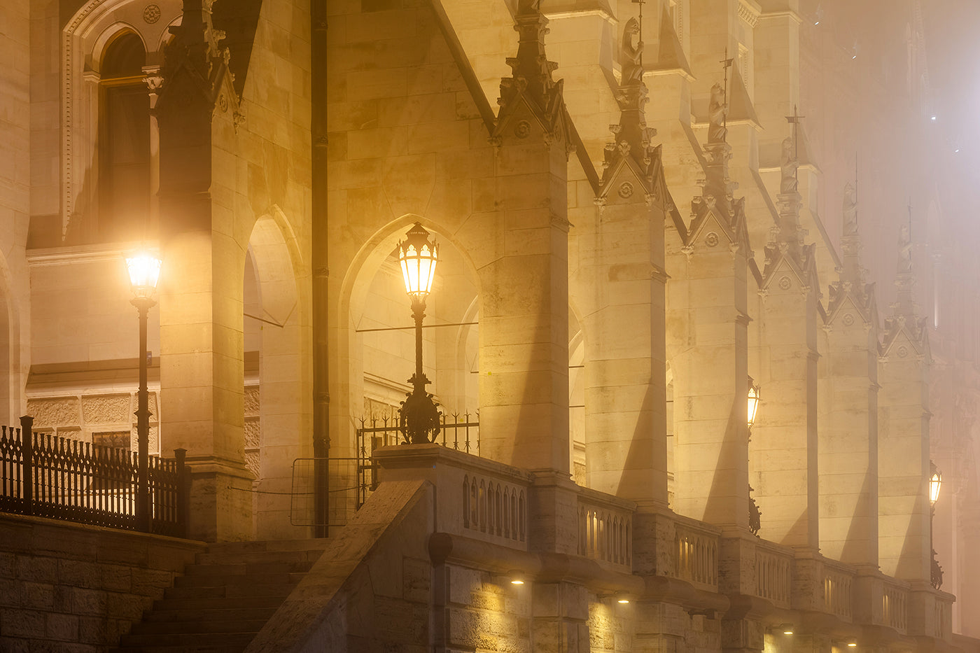 Evening Parliament in fog #1654