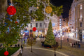 Christmas Vörösmarty Square with drone #1664