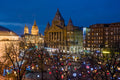 Városháza Park karácsonyi fényekben #1671
