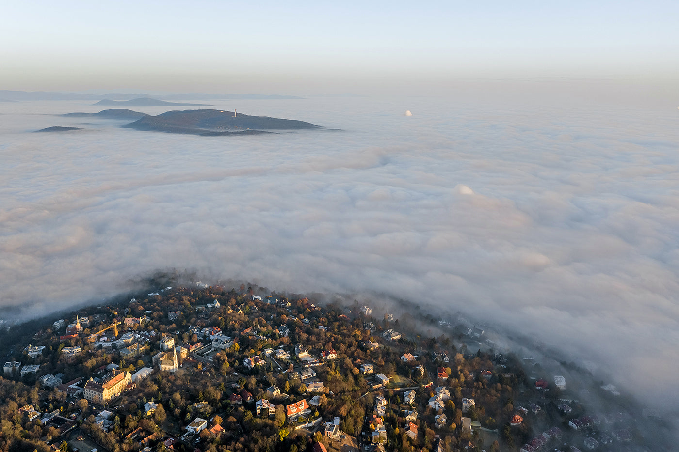 Foot of Svábhegy in fog #1695