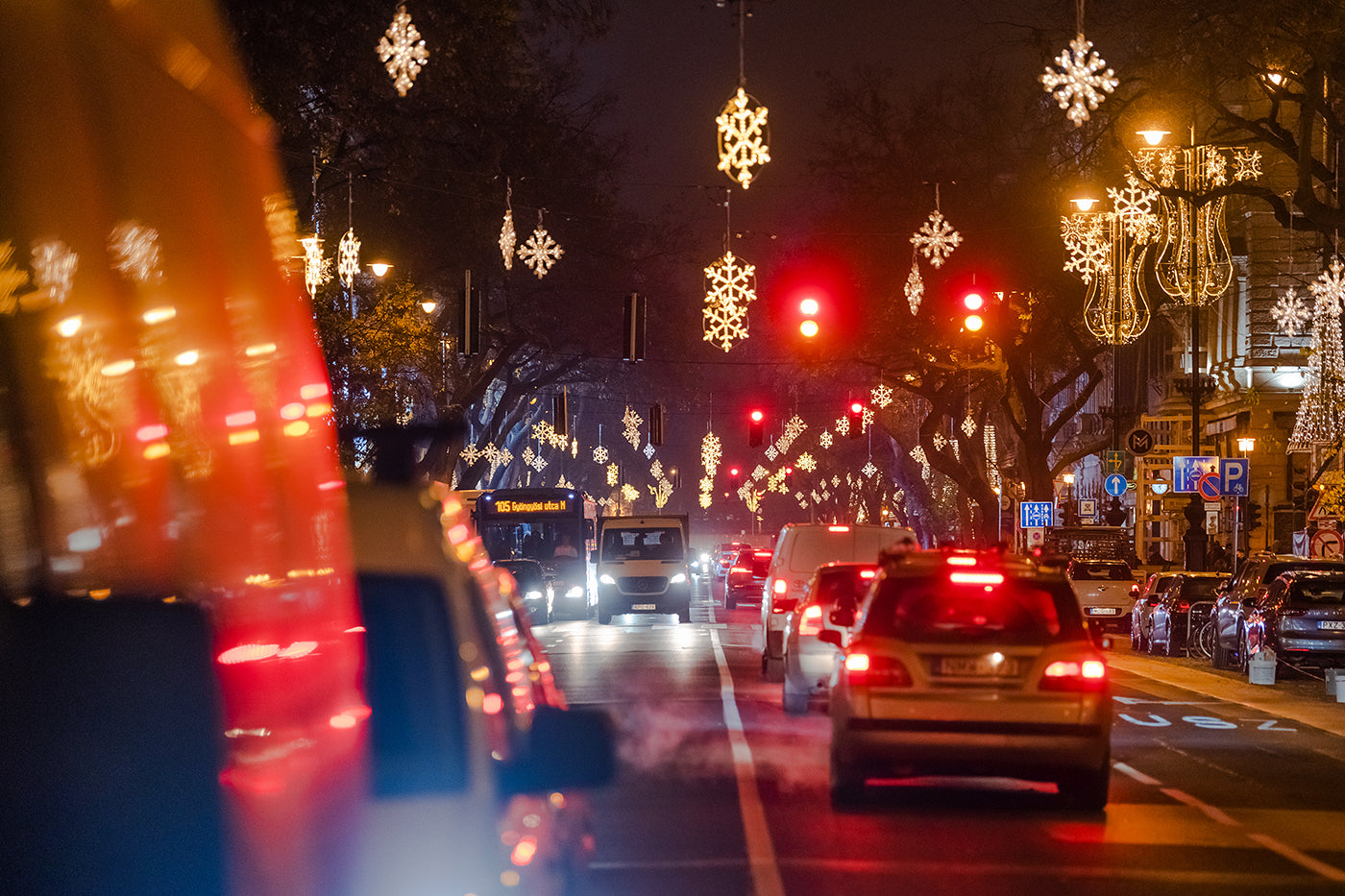 Andrássy Avenue in Christmas lights #1711